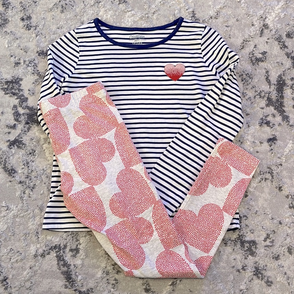Girls 14 OshKosh Heart Outfit